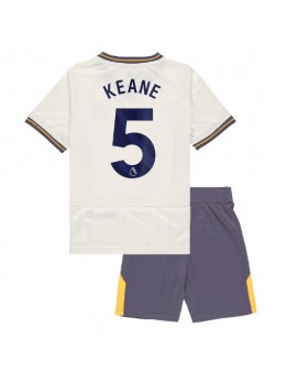 Everton Michael Keane #5 Ausweichtrikot für Kinder 2024-25 Kurzarm (+ Kurze Hosen)